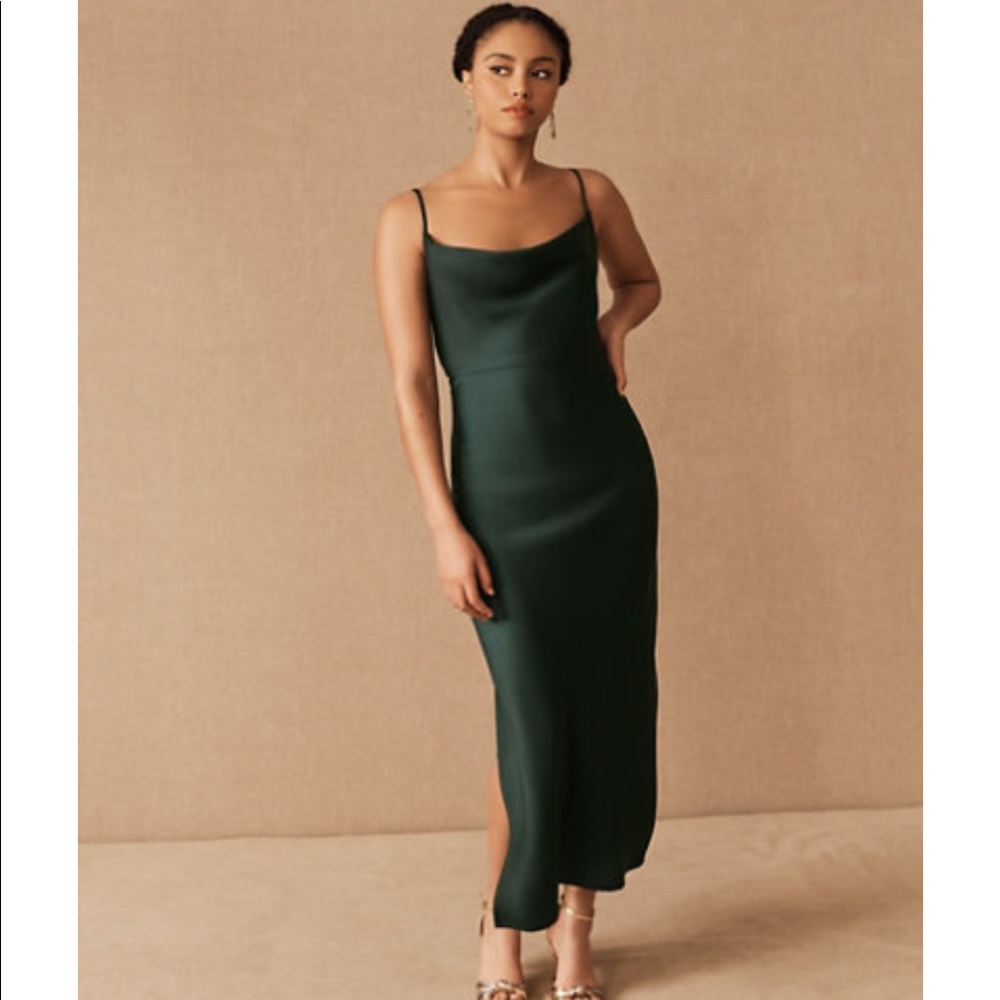 Cali Satin Charmeuse Midi Dress